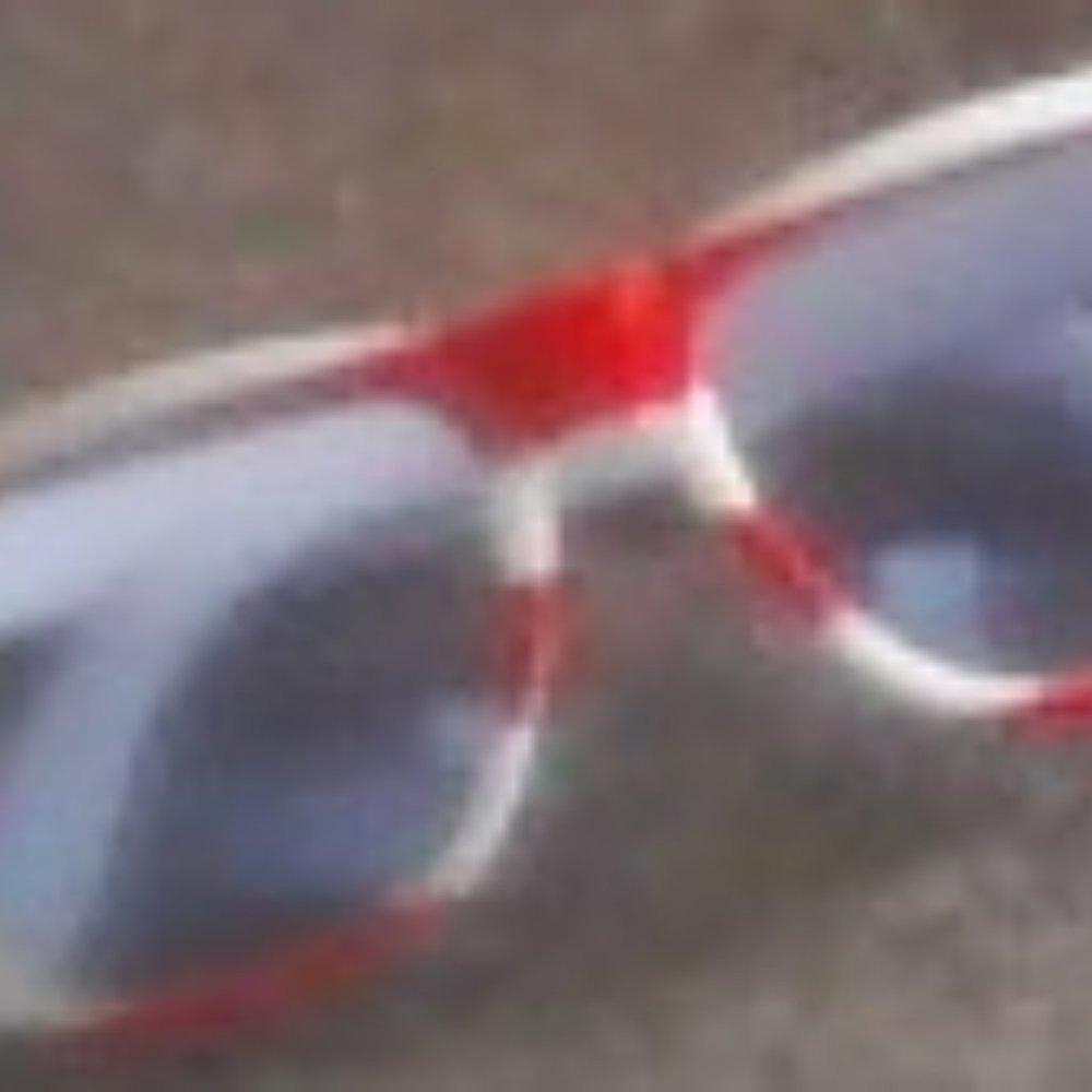 Kids red and white sunglasses